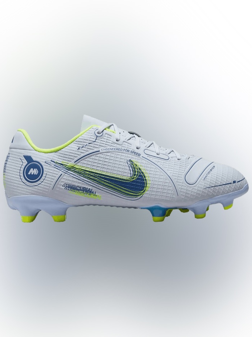 Nike Mercurial Vapor 14 Academy 'Grey Light Marine' Soccer Cleats US 8.5